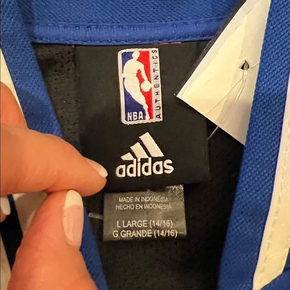 Boys Adidas NY Knicks Zip Up Sweatshirt Jacket Size L - Picture 7 of 12